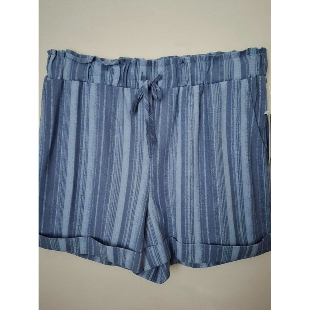 NWT Boho Blue Striped Honey & Sparkle Shorts | Women's Size L